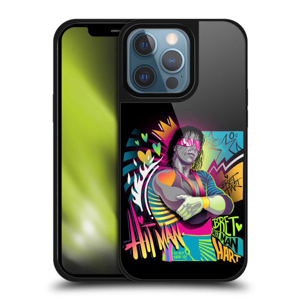 WWE Bret Hart Neon Art Gel Armour Case For Apple iPhone 13 Pro