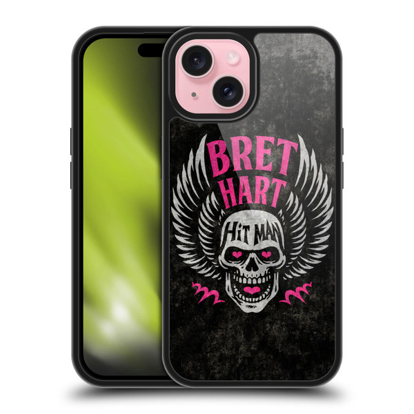 WWE Bret Hart Hitman Skull Gel Armour Case For Apple iPhone 15