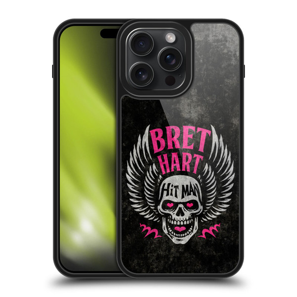 WWE Bret Hart Hitman Skull Gel Armour Case For Apple iPhone 15 Pro Max