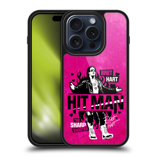 WWE Bret Hart Hitman Gel Armour Case For Apple iPhone 15 Pro