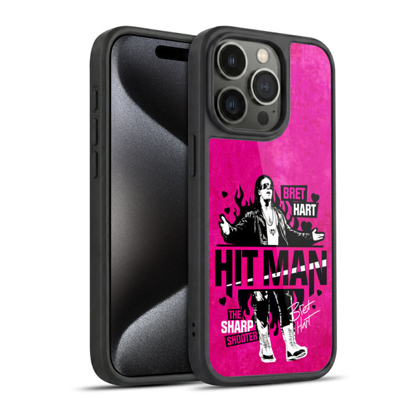 WWE Bret Hart Hitman Gel Armour Case For Apple iPhone 15 Pro