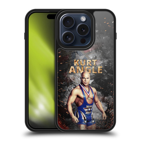 WWE Kurt Angle LED Image Gel Armour Case For Apple iPhone 15 Pro