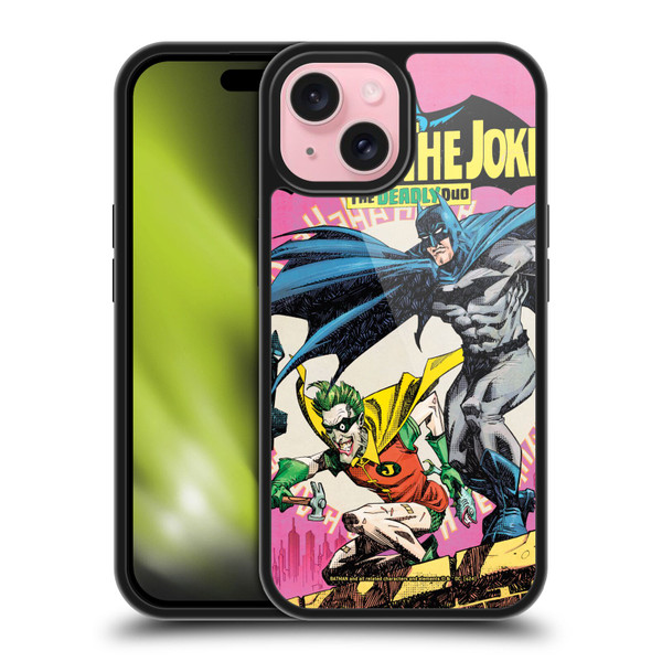 Batman DC Comics 90th Anniversary Comic Books Batman And Joker Gel Armour Case For Apple iPhone 15 Batman DC Comics 90th Anniversary Comic Books Batman And Joker Gel Armour Case For Apple iPhone 15