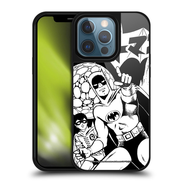 Batman DC Comics Bat-Manga! Black And White Gel Armour Case For Apple iPhone 13 Pro