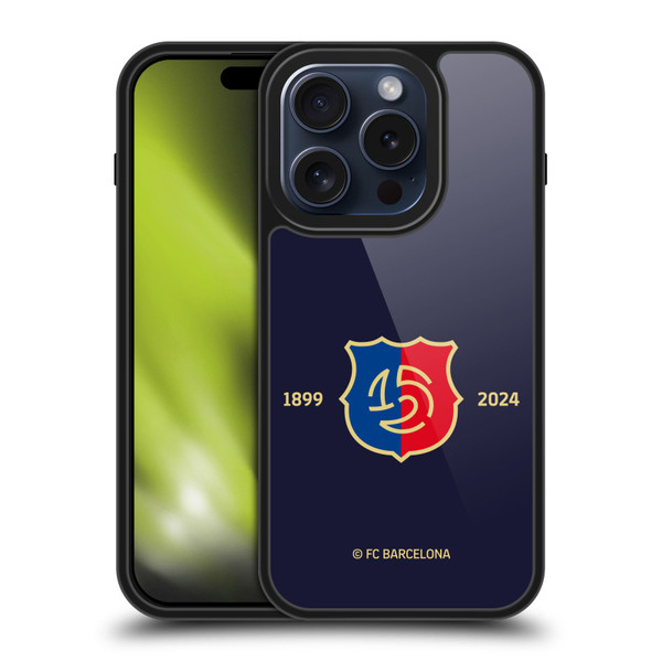 FC Barcelona 125th Anniversary Logo Stack Gel Armour Case For Apple iPhone 15 Pro
