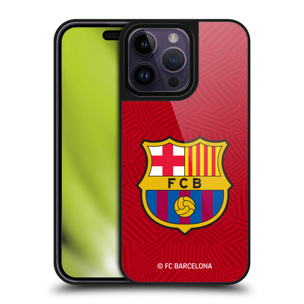 FC Barcelona Crest Red Gel Armour Case For Apple iPhone 14 Pro Max