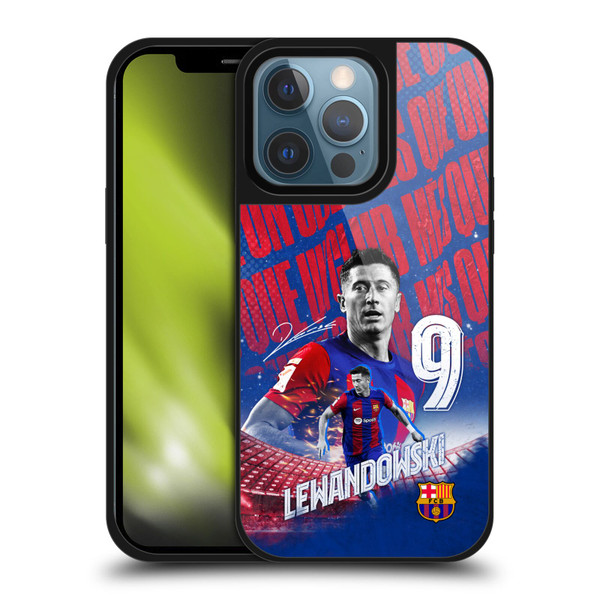 FC Barcelona 2023/24 First Team Robert Lewandowski Gel Armour Case For Apple iPhone 13 Pro