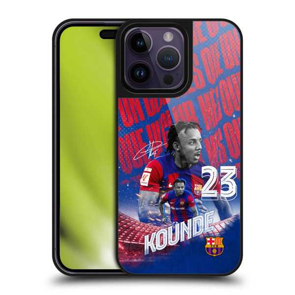 FC Barcelona 2023/24 First Team Jules Koundé Gel Armour Case For Apple iPhone 14 Pro Max