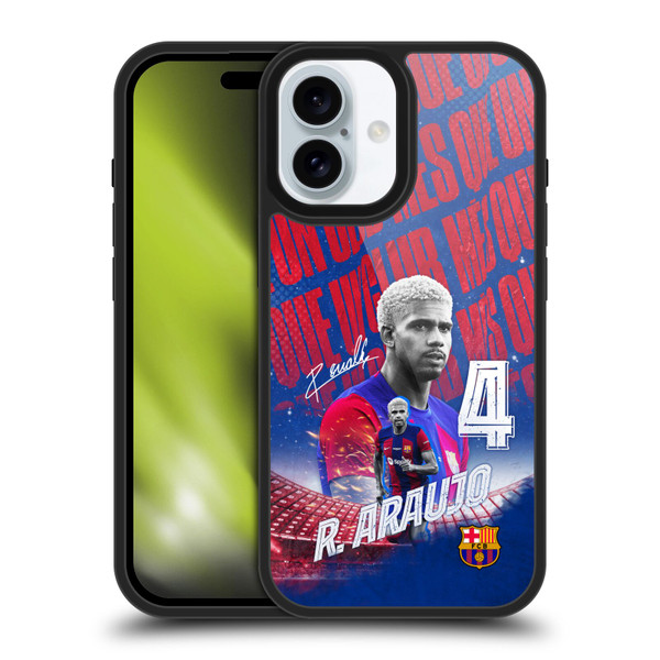 FC Barcelona 2023/24 First Team Ronald Araújo Gel Armour Case For Apple iPhone 16
