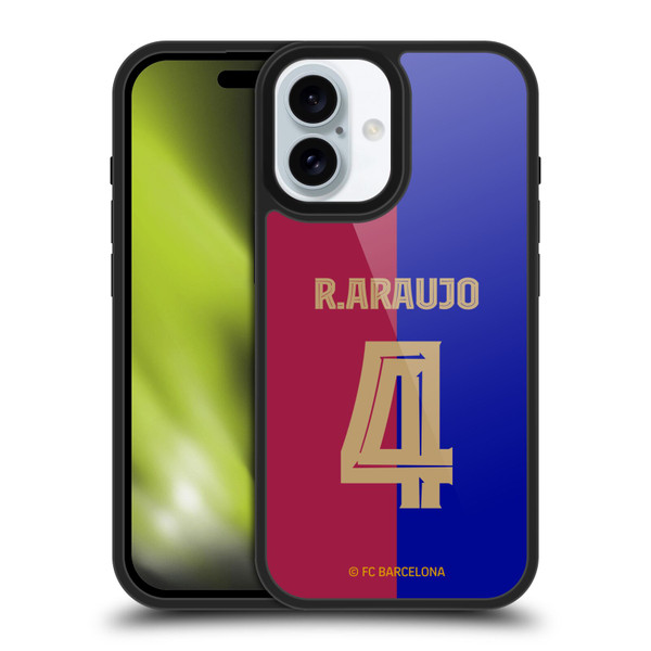 FC Barcelona 2024/25 Players Home Kit Ronald Araújo Gel Armour Case For Apple iPhone 16