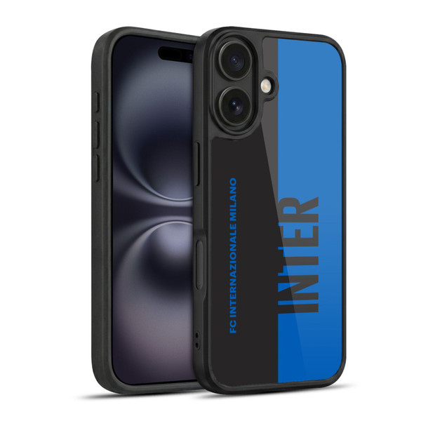 Fc Internazionale Milano Graphics Half Gel Armour Case For Apple iPhone 16