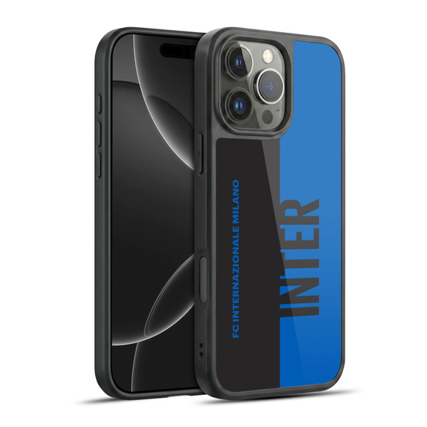 Fc Internazionale Milano Graphics Half Gel Armour Case For Apple iPhone 16 Pro Max