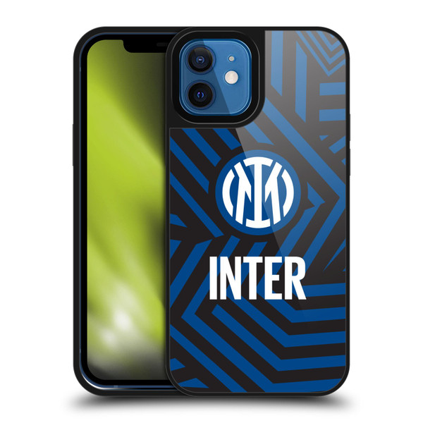 Fc Internazionale Milano Patterns Abstract 1 Gel Armour Case For Apple iPhone 12 / iPhone 12 Pro
