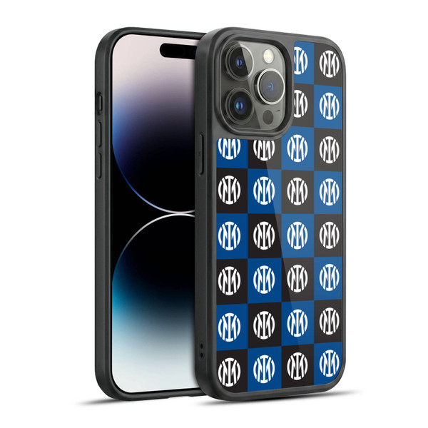 Fc Internazionale Milano Patterns Crest Gel Armour Case For Apple iPhone 14 Pro Max