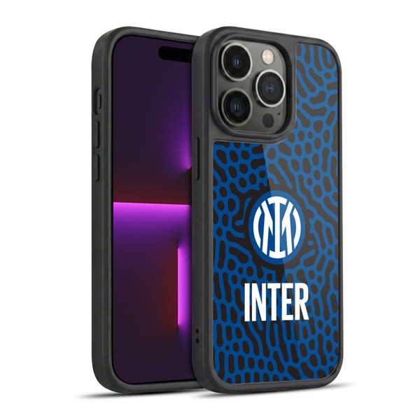 Fc Internazionale Milano Patterns Abstract 2 Gel Armour Case For Apple iPhone 14 Pro