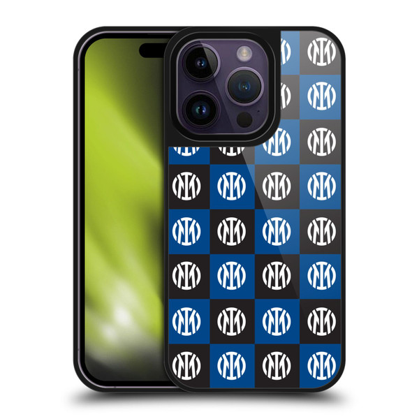 Fc Internazionale Milano Patterns Crest Gel Armour Case For Apple iPhone 14 Pro