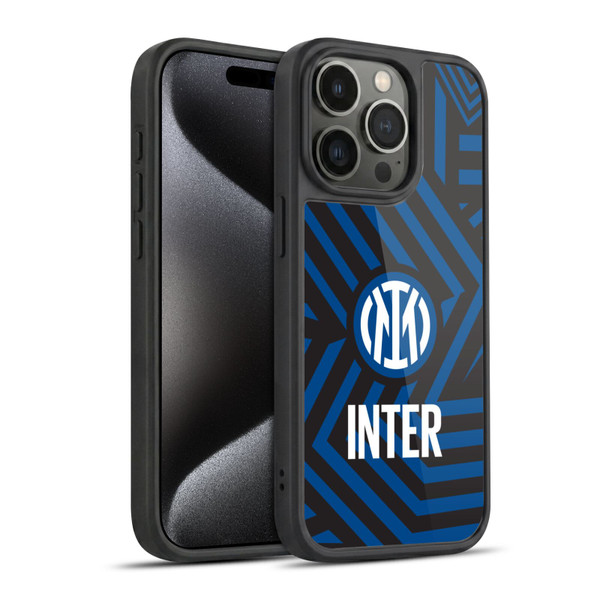 Fc Internazionale Milano Patterns Abstract 1 Gel Armour Case For Apple iPhone 15 Pro