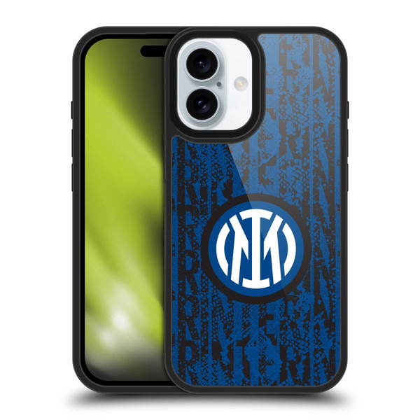 Fc Internazionale Milano Patterns Snake Wordmark Gel Armour Case For Apple iPhone 16