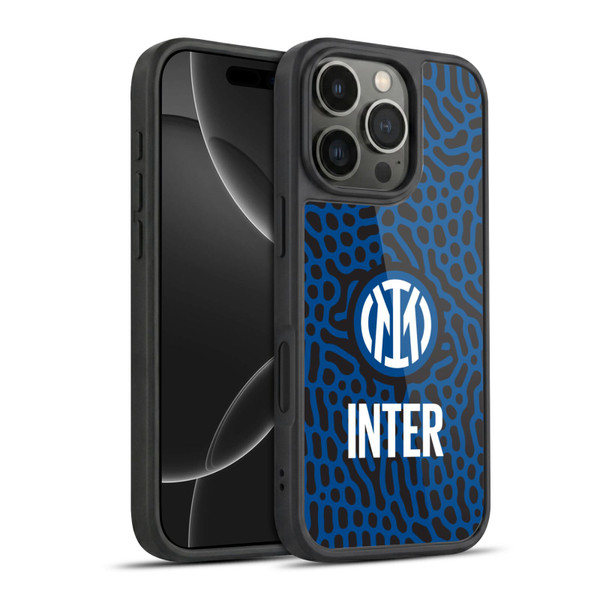 Fc Internazionale Milano Patterns Abstract 2 Gel Armour Case For Apple iPhone 16 Pro