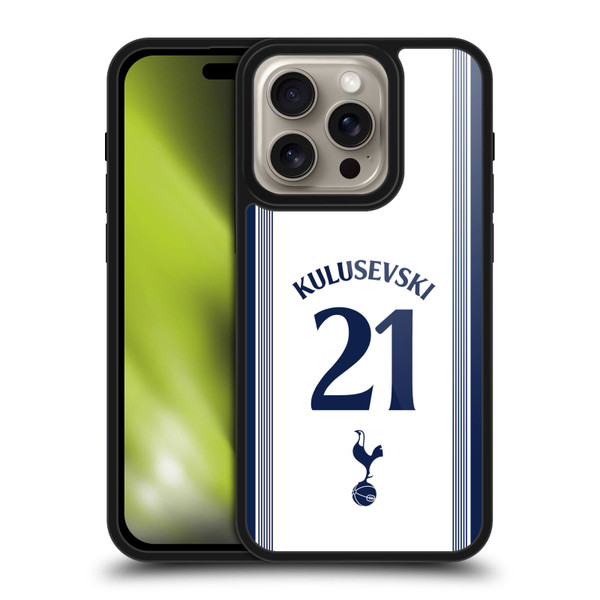 Tottenham Hotspur F.C. 2024/25 Players Home Kit Dejan Kulusevski Gel Armour Case For Apple iPhone 16 Pro