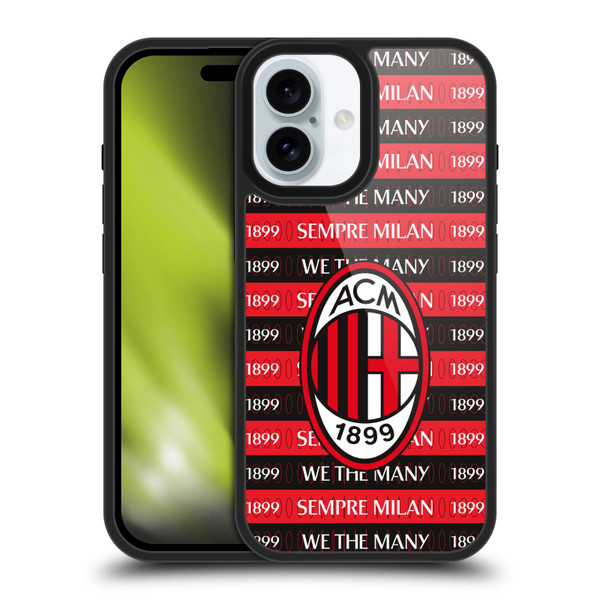 AC Milan Art Milan 1899 Gel Armour Case For Apple iPhone 16