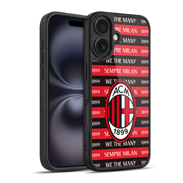 AC Milan Art Milan 1899 Gel Armour Case For Apple iPhone 16