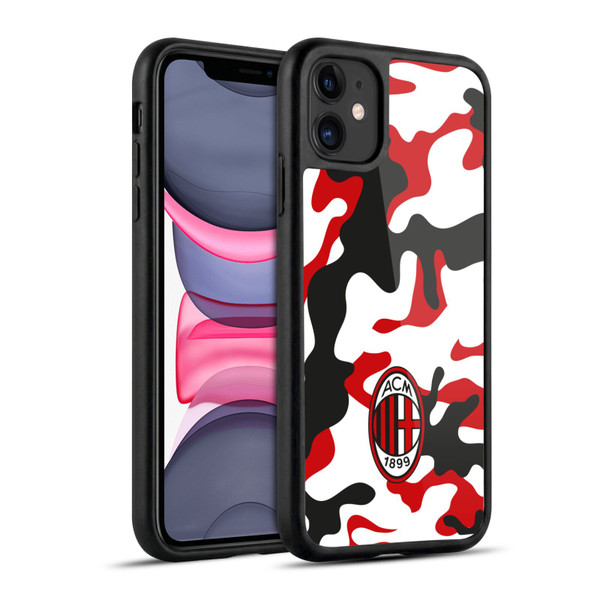 AC Milan Crest Patterns Camouflage Gel Armour Case For Apple iPhone 11