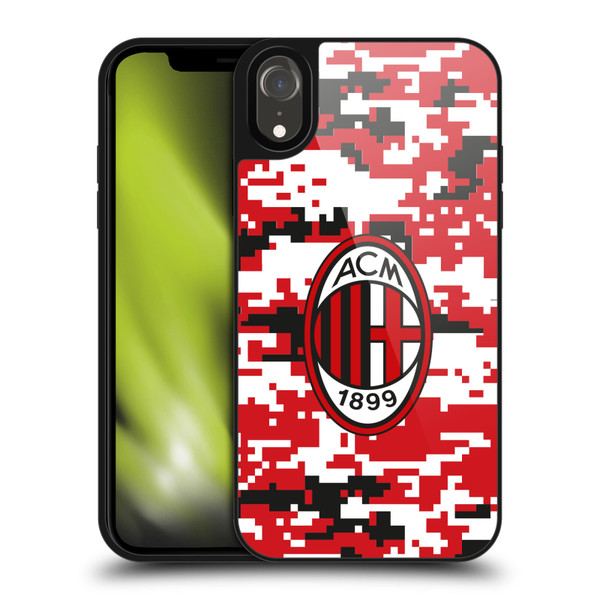 AC Milan Crest Patterns Digital Camouflage Gel Armour Case For Apple iPhone XR