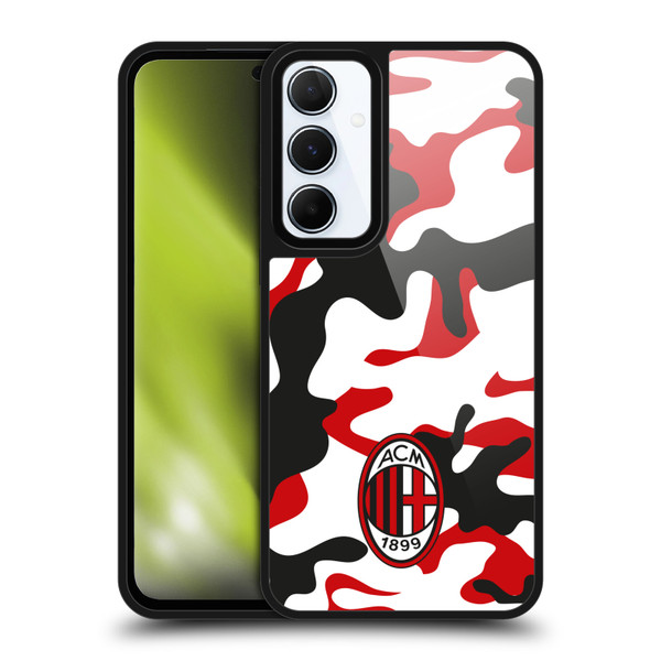 AC Milan Crest Patterns Camouflage Gel Armour Case For Samsung Galaxy A55 5G
