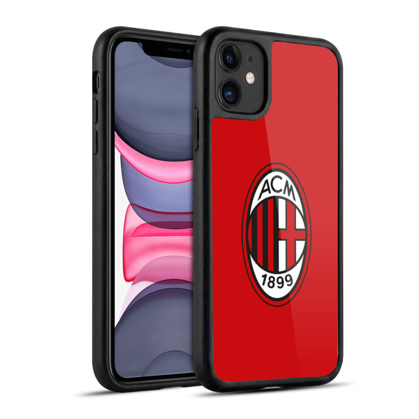AC Milan Crest Full Colour Red Gel Armour Case For Apple iPhone 11