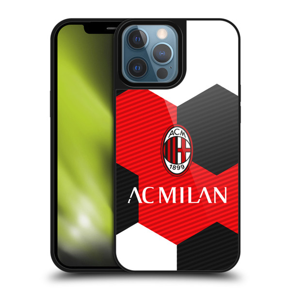 AC Milan Crest Ball Gel Armour Case For Apple iPhone 13 Pro Max