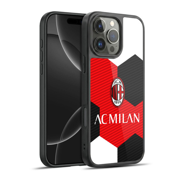 AC Milan Crest Ball Gel Armour Case For Apple iPhone 16 Pro Max