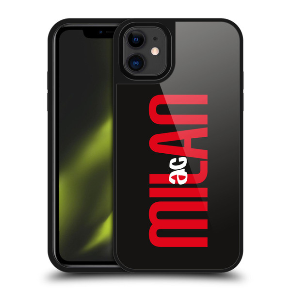 AC Milan Graphics Vertical Typography Gel Armour Case For Apple iPhone 11