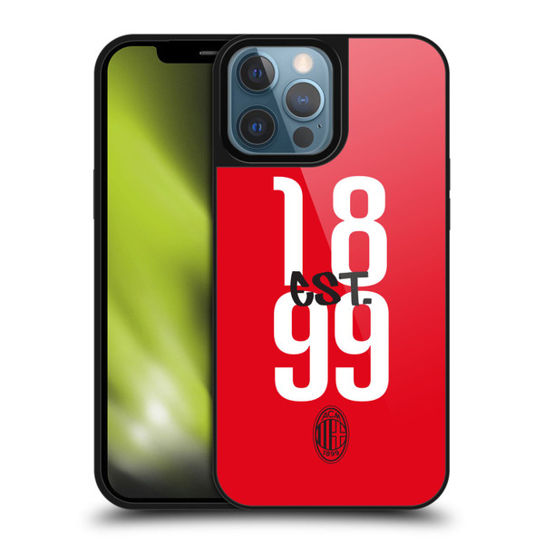 AC Milan Graphics Est. 1899 Gel Armour Case For Apple iPhone 13 Pro Max