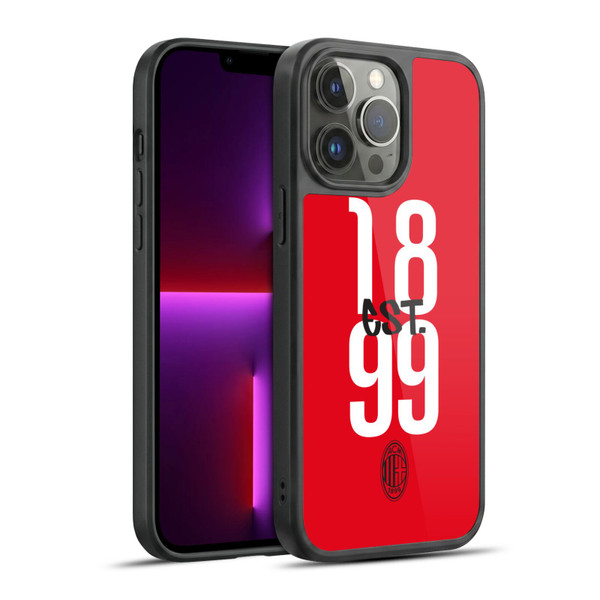 AC Milan Graphics Est. 1899 Gel Armour Case For Apple iPhone 13 Pro Max