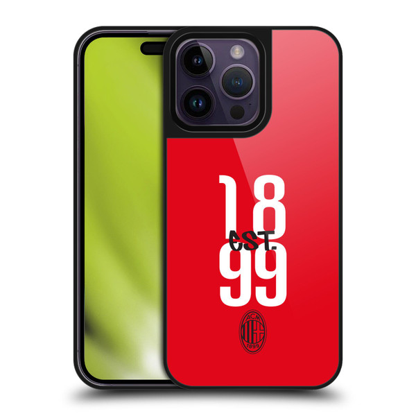 AC Milan Graphics Est. 1899 Gel Armour Case For Apple iPhone 14 Pro Max