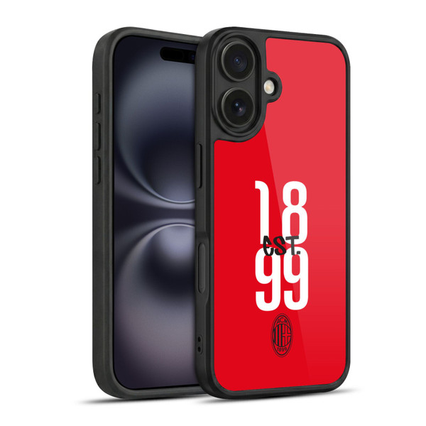 AC Milan Graphics Est. 1899 Gel Armour Case For Apple iPhone 16