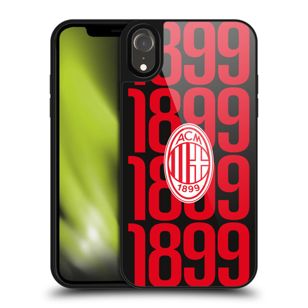 AC Milan Graphics Pattern Gel Armour Case For Apple iPhone XR