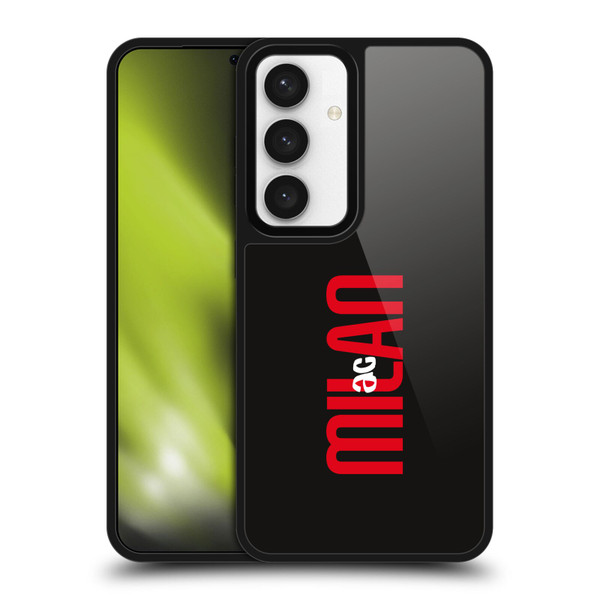 AC Milan Graphics Vertical Typography Gel Armour Case For Samsung Galaxy S24 5G