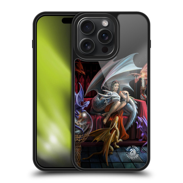 Anne Stokes Mix Fantasy Art Dragon Charm Gel Armour Case For Apple iPhone 15 Pro Max