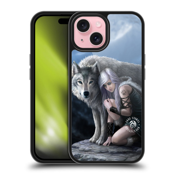 Anne Stokes Wolves Protector Gel Armour Case For Apple iPhone 15