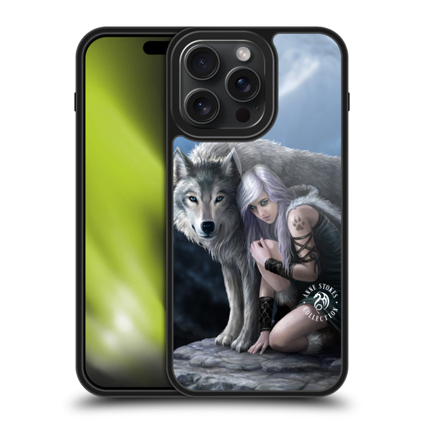 Anne Stokes Wolves Protector Gel Armour Case For Apple iPhone 15 Pro Max