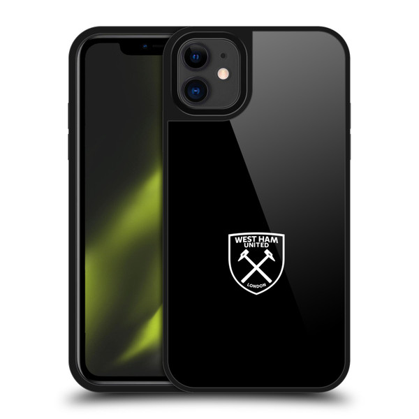West Ham United FC Crest White Logo Gel Armour Case For Apple iPhone 11