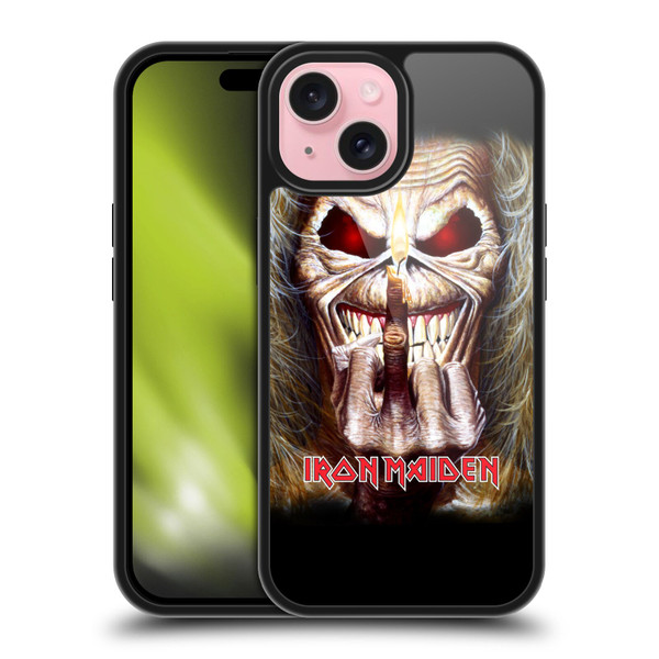 Iron Maiden Art Candle Finger Gel Armour Case For Apple iPhone 15