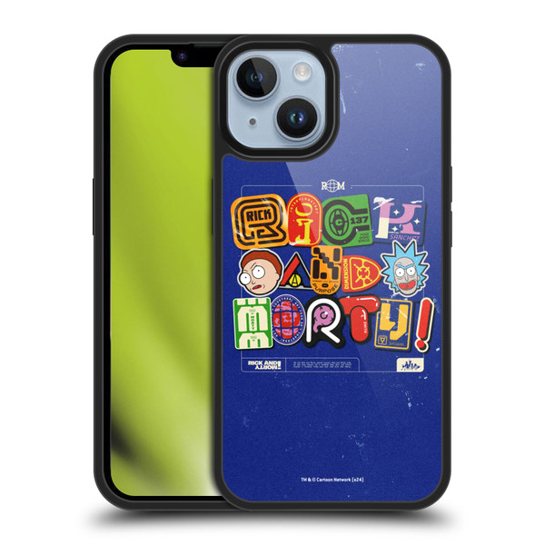 Rick And Morty Duo Graphics Typography Gel Armour Case For Apple iPhone 14
