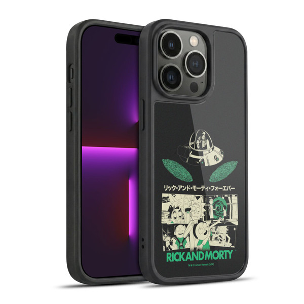 Rick And Morty Duo Graphics Portals Gel Armour Case For Apple iPhone 14 Pro