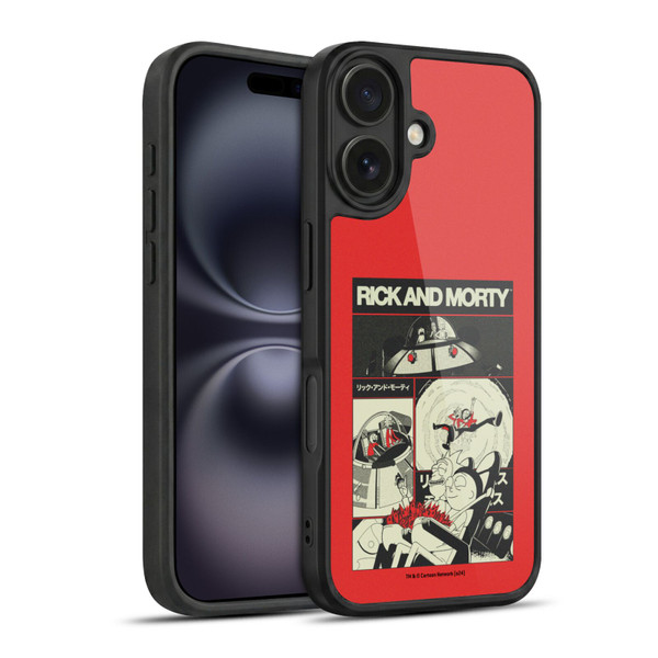Rick And Morty Duo Graphics The Space Cruiser Collage Gel Armour Case For Apple iPhone 16