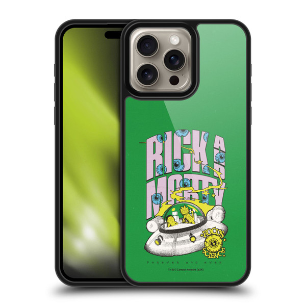 Rick And Morty Duo Graphics The Space Cruiser Gel Armour Case For Apple iPhone 16 Pro Max