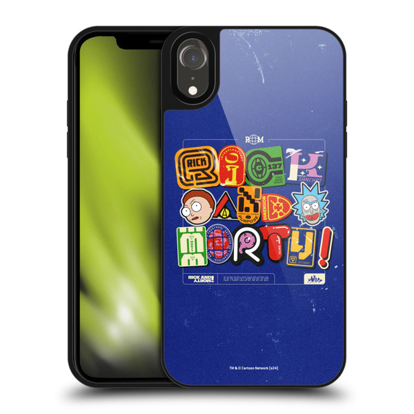 Rick And Morty Duo Graphics Typography Gel Armour Case For Apple iPhone XR