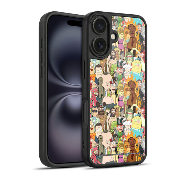 Rick And Morty Season 3 Graphics Interdimensional Space Cable Gel Armour Case For Apple iPhone 16